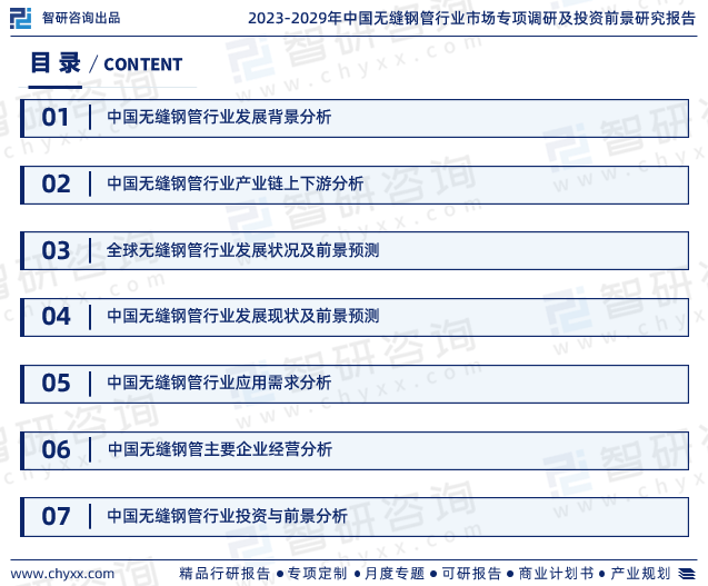 中国无缝钢管行业市场运行态势、产业链全景及发展趋势报告(图3)